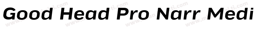 Good Head Pro Narr Medium字体转换